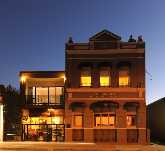 The Madsen Exterior at Night